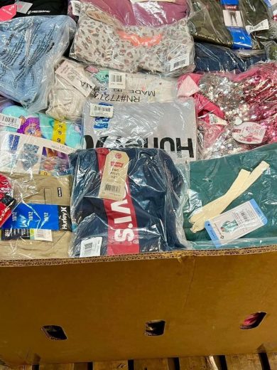 Alt: Mixed Clothing Pallets Liquidation – (300+ Items – $650)
