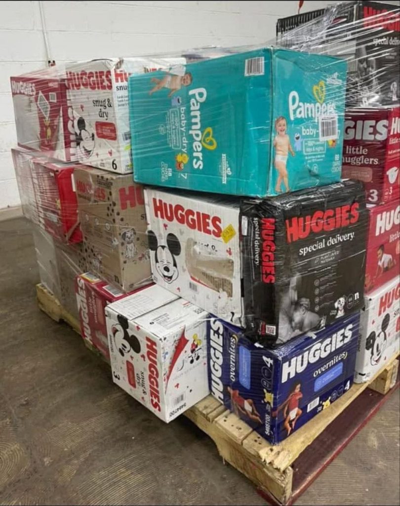 Diaper Pallets Liquidation for Wholesale Buyers | Largo Pallets